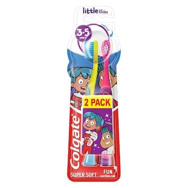 Colgate Little Kids' Smiles Manual Toothbrush Multipack Super Soft 3 To 5 Years