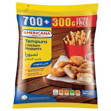 Americana Tempura Chicken Nuggets, 1000g