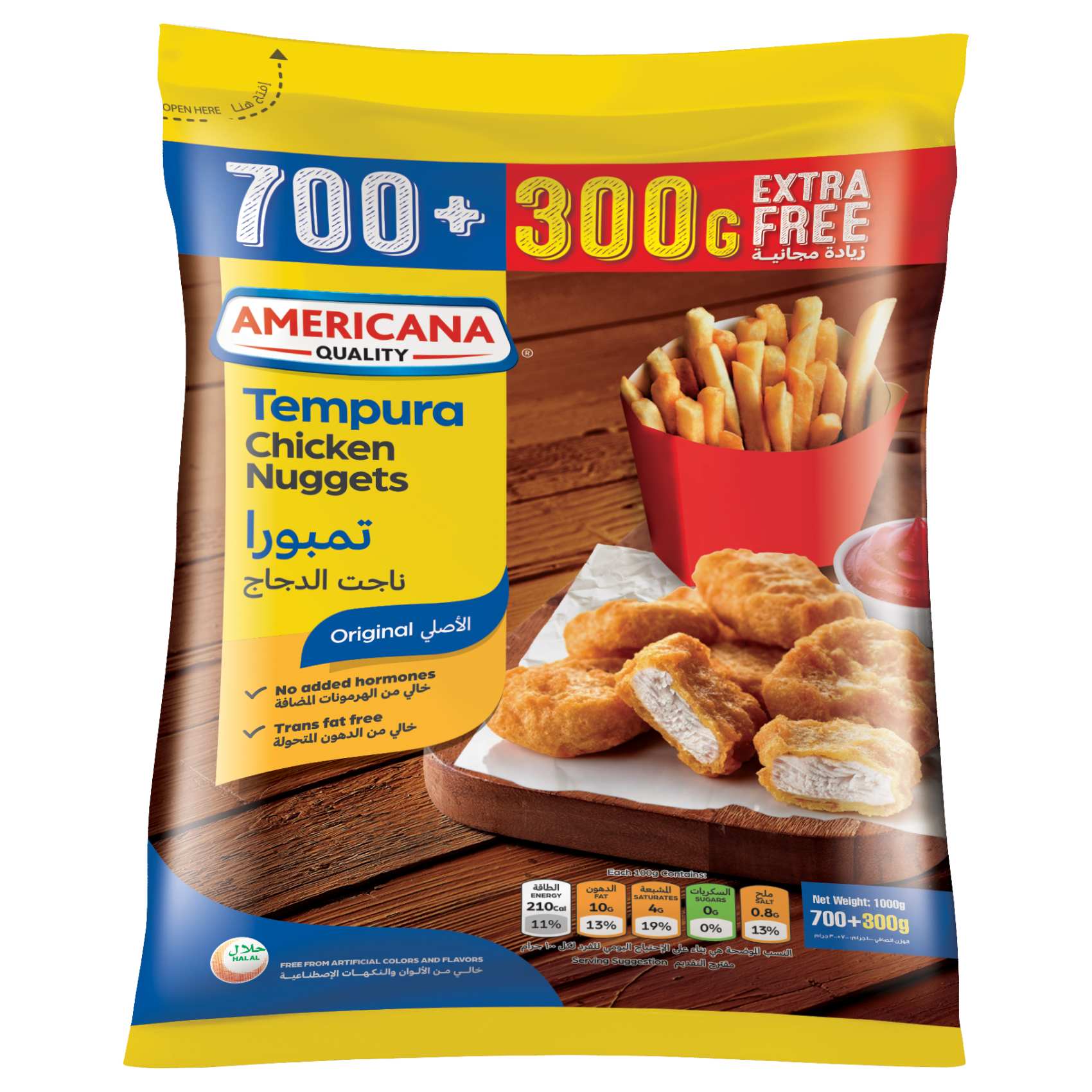 Americana Tempura Chicken Nuggets, 1000g