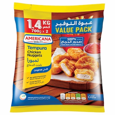 Americana Tempura Chicken Nuggets, 1400g