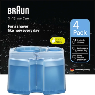 Braun Clean and Renew Cartridges CCR4, Lemon Fresh