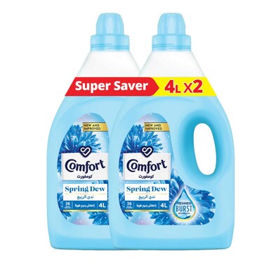 Comfort Fabric Softener Spring Dew 4L Pack of 2