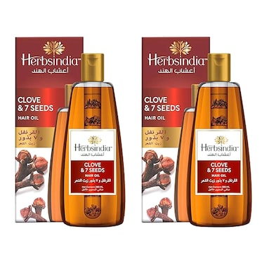 Herbsindia Clove and 7 Seeds Hair Oil 280ml Pack of 2