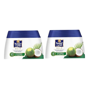 Parachute Gold Coconut and Cactus Damage Repair Hair Cream 140ml Pack of 2