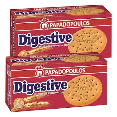 بابادوبولوس دايجستف بسكويت 250 غرام حزمة من 2