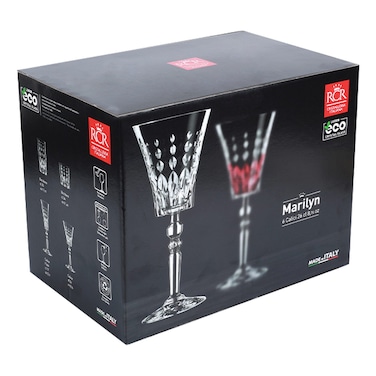 RCR Marilyn Glass Goblet Set 260ml 6 PCS