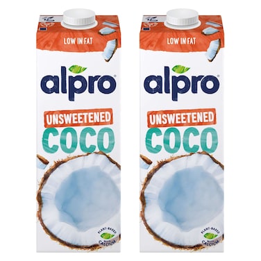 Alpro Coconut Milk No Sugars 1L Pack of 2