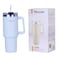 Nessan Double Wall Stainless Steel Travel Mug with Lid and Straw Blue 1200ml
