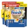 Finish Ultimate Plus Dishwasher Tablets, Lemon Scent, 3x More Cleaning Power, 90 Tabs