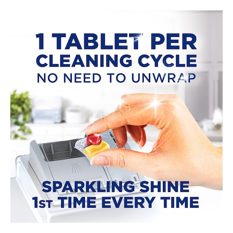 Finish Quantum All-in-1 Powerball Dishwasher Tablets Lemon Sparkle 50 Tablets Pack of 2