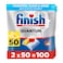 Finish Quantum All in 1 Dishwasher Tablets, Lemon Sparkle Scent, 100 Tabs