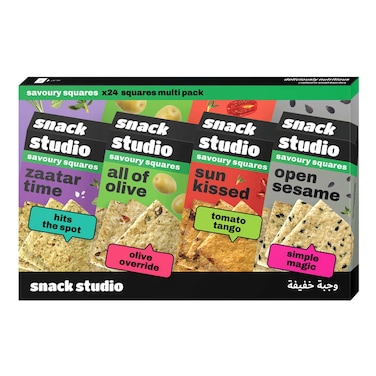 Snack Studio Assorted Savoury Squares, 36g Pack of 4