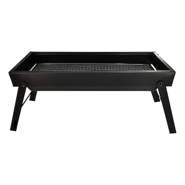 Foldable Portable Barbecue Set Black