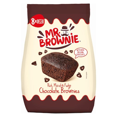 Mr. Brownie Belgian Chocolate Brownies Bag 8 Brownies 200g