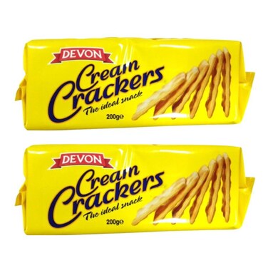 Devon Cream Crackers, 200g Pack of 2