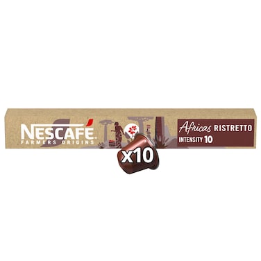 Nescafe Farmers Origins Africas Coffee Capsules, (Tube of 10) 44g