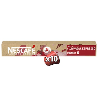 Nescafe Farmers Origins Colombia Coffee Capsules, (Tube of 10) 44g
