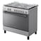 Toshiba 5 Burner Gas Cooker RL2-90G5GE Stainless Steel And Black 90cm
