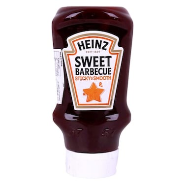 Heinz Sweet Sticky And Smooth Barbecue Sauce Top Down Bottle 500g