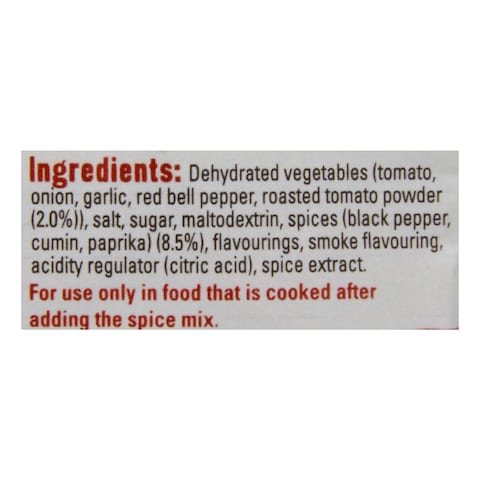 Old El Paso Roasted Tomato And Pepper Fajita Seasoning Mix 30g