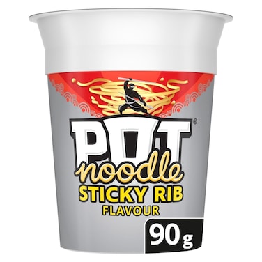 Pot Noodle Sticky Rib Flavour Instant Noodles 90g