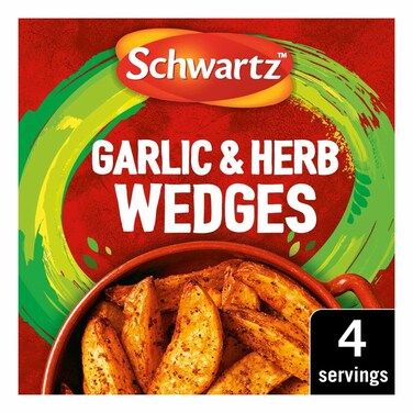 Schwartz Garlic And Herb Potato Wedges Recipe Mix Sachet 38g