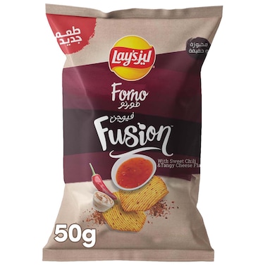 Lays Forno Fusion Sweet Chili and Tangy Cheese Potato Chips, 50g