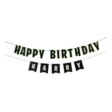 Hootyballoo Happy Birthday Personalised Banner 2m And Sticker Sheets