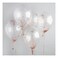Hootyballoo Rose Gold Confetti Filled Latex Balloons 12inch