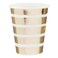Hootyballoo Gold Striped Paper Cups 237ml
