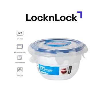 LocknLock 100ml Round Airtight Food Container &ndash; BPA-Free, Microwave, Freezer, and Dishwasher Safe