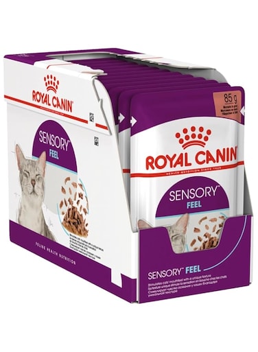 Royal Canin Feline Health Nutrition Sensory Feel Gravy Wet Food Pouches 12x85G