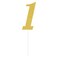 Creative Converting Number 1 Glitter Cake Topper Gold