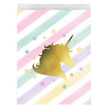 Creative Converting Unicorn Treat Bag 8.75x6.5inch