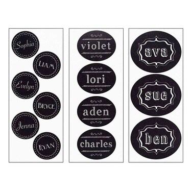 Creative Converting Chalkboard Program Drink Labels