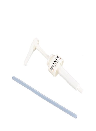 Syrup Pump For Glass Bottle White
