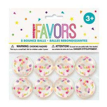 يونيك كرات مطاطة بقصاصات ورقية لتوزيعات حفلات من سن 3 سنوات فما فوق