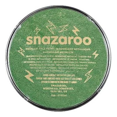 Snazaroo Metallic Face Paint Make-up Electric Green 18.8g