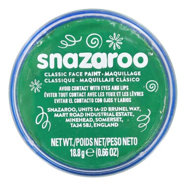 Snazaroo Classic Face Paint Make-up Bright Green 18.8g