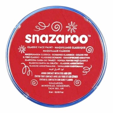 Snazaroo Classic Face Paint Make-up Bright Red 18.8g