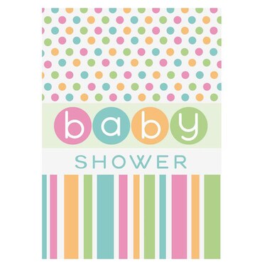 Unique Pastel Baby Shower Themed Invitations