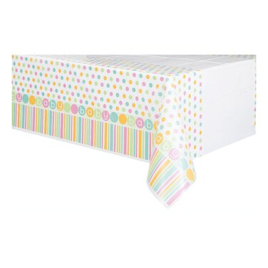 Unique Pastel Baby Shower Table Cover 54x84inch