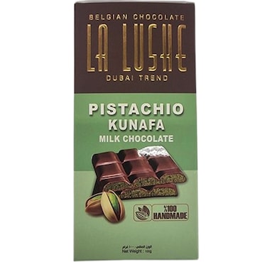 La Lushe Pistachio Kunafa Milk Chocolate 100g
