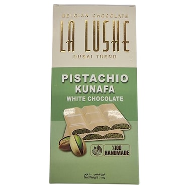 La Lushe Pistachio Kunafa White Chocolate 100g