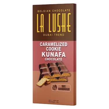 La Lushe Caramelized Cookie Kunafa Chocolate, 100g