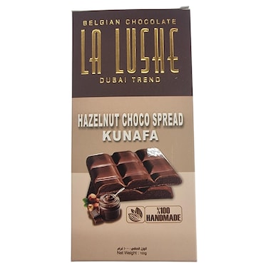 La Lushe Hazelnut Choco Spread Kunafa Milk Chocolate 100g