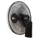 MyChoice Wall Fan with Remote MF-981WR, Powerful Motor, Black