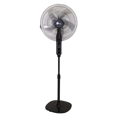 MyChoice Stand Fan with Remote MF-967SR, Powerful Motor, Black