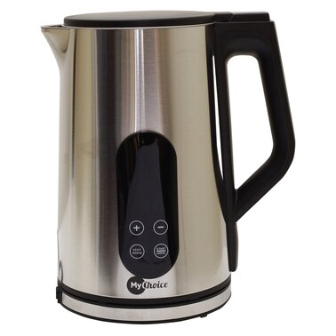 MyChoice Electric Kettle MKT-684DLS, 1850 W, 1.7 L, Silver and Black, Stainless Steel, Cordless