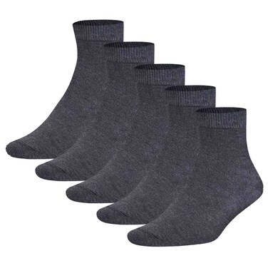 Fashion Academy Men's Ankle Socks, Assorted, 5 Pairs